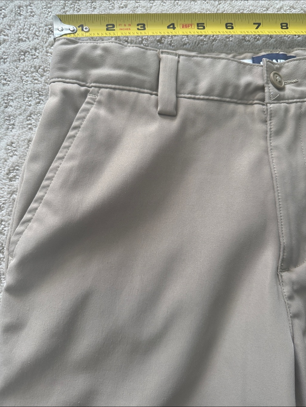 Lands End Classic Active Performance Chino Shorts - boys size 12 - Picture 3 of 7
